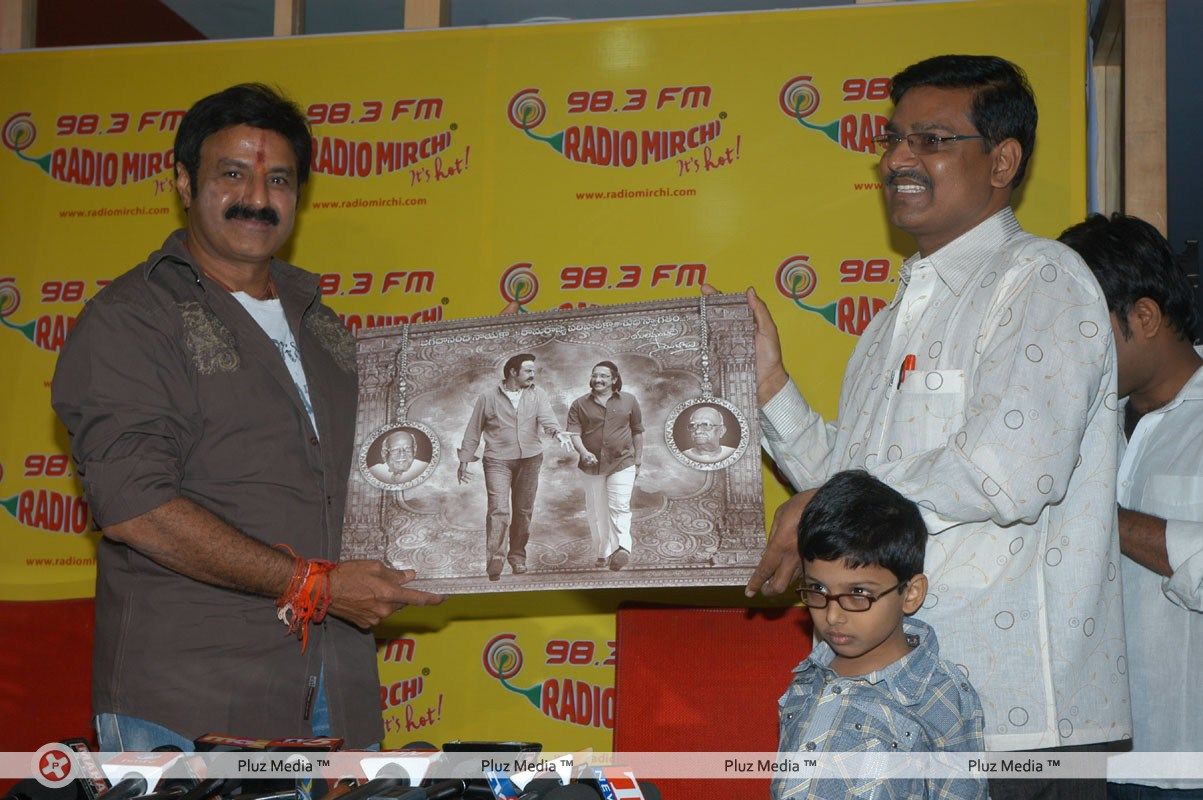 Balakrishna At Radio Mirchi for Sri Rama Rajyam - Pictures | Picture 122216